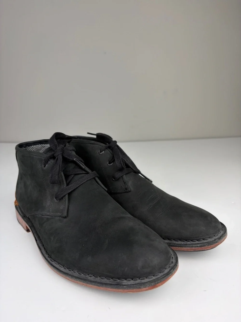 Sebago Halyard Chukka Boots Black Nubuck Leather Men’s Size 9‎